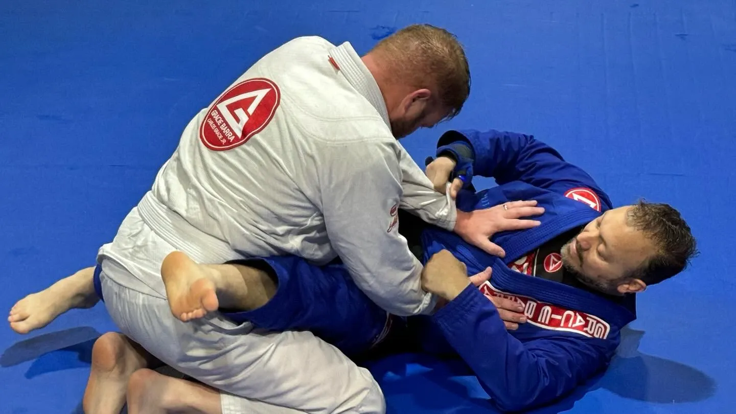Martial arts students training